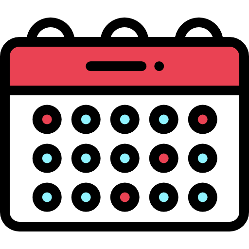 Schedule Detailed Rounded Lineal color icon