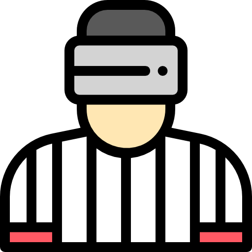 Referee Detailed Rounded Lineal color icon