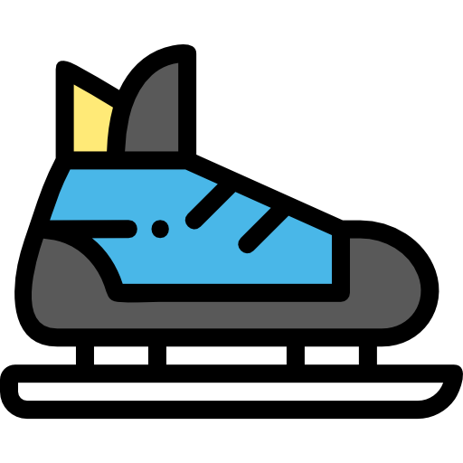 Skates Detailed Rounded Lineal color icon