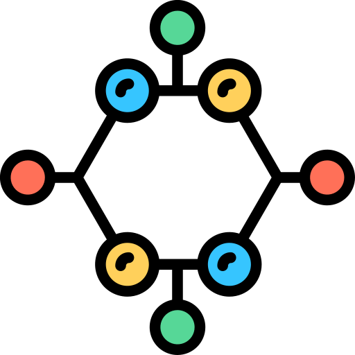분자 Generic color lineal-color icon