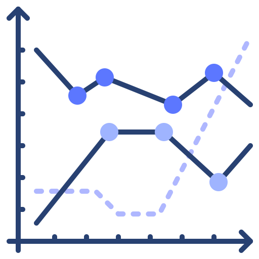 그래프 Generic color lineal-color icon