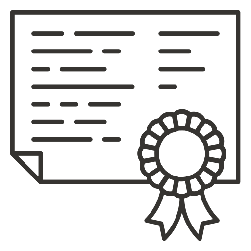 Certificate Generic outline icon
