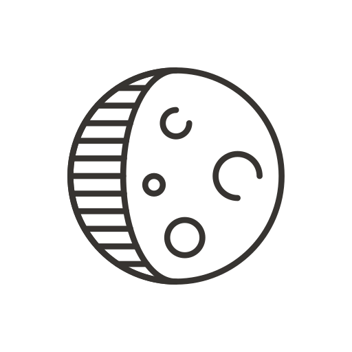 달 Generic outline icon