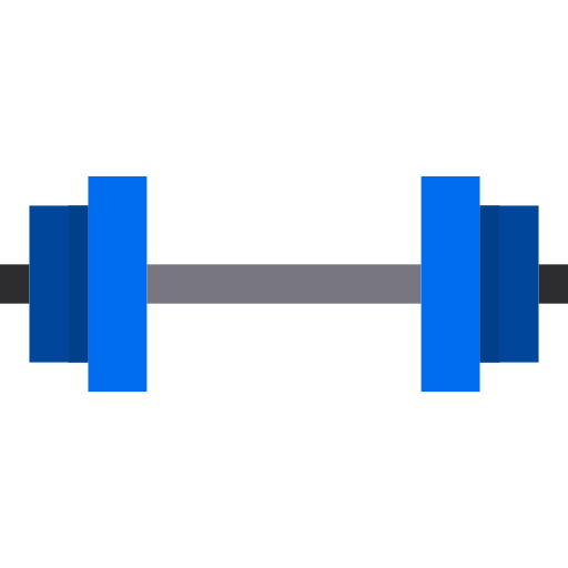 Dumbell Payungkead Flat icon