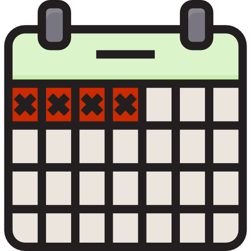 kalender Payungkead Lineal Color icon