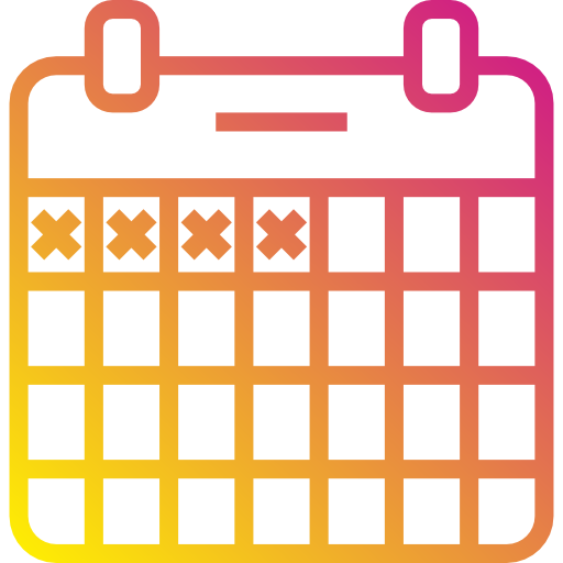 Calendar Payungkead Gradient icon