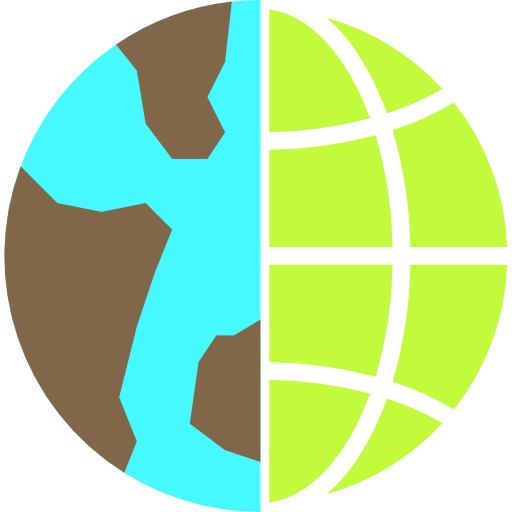 Globe grid Payungkead Flat icon