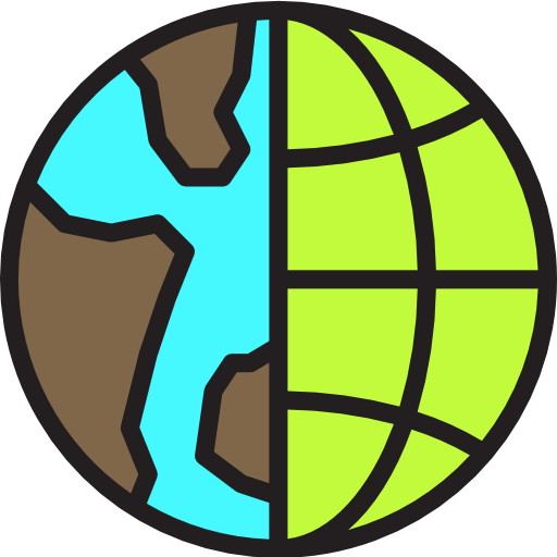 griglia del globo Payungkead Lineal Color icona