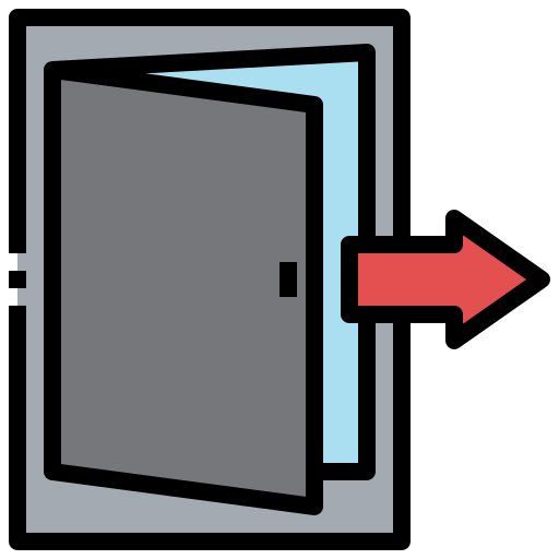 Exit Generic color lineal-color icon
