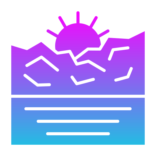 zachód słońca Generic gradient fill ikona