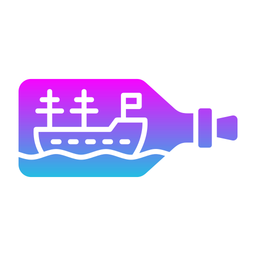 Ship in a bottle Generic gradient fill icon
