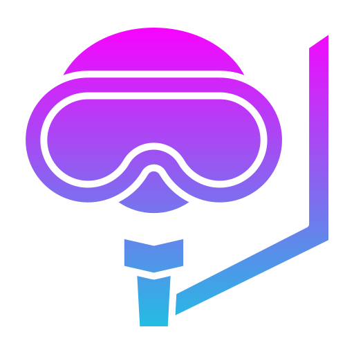 Diving mask Generic gradient fill icon