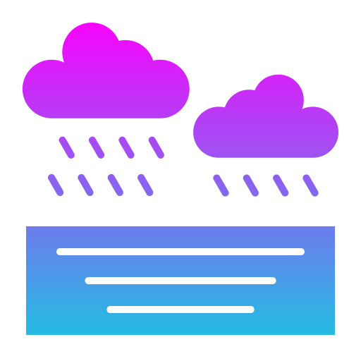 piovere Generic gradient fill icona