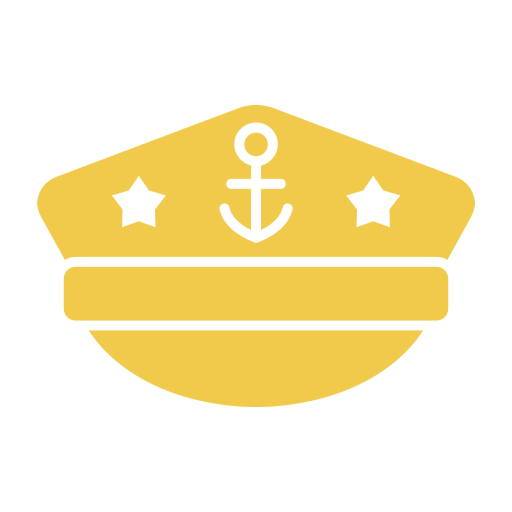 Captain cap Generic color fill icon