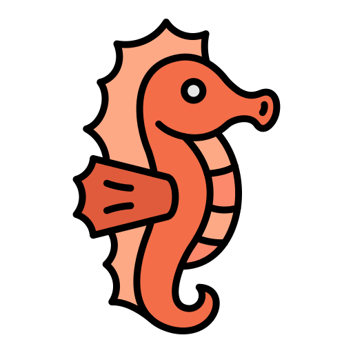 Морской конёк Generic color lineal-color иконка