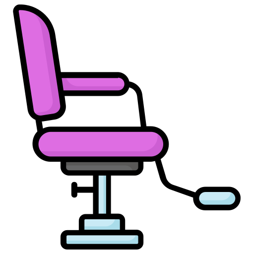 fotel fryzjerski Generic color lineal-color ikona