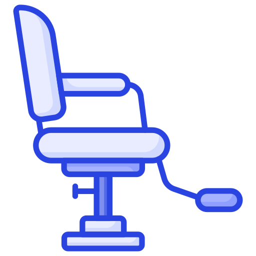 理容室の椅子 Generic color lineal-color icon