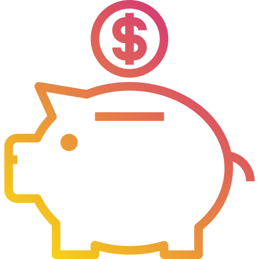 Piggy bank Payungkead Gradient icon
