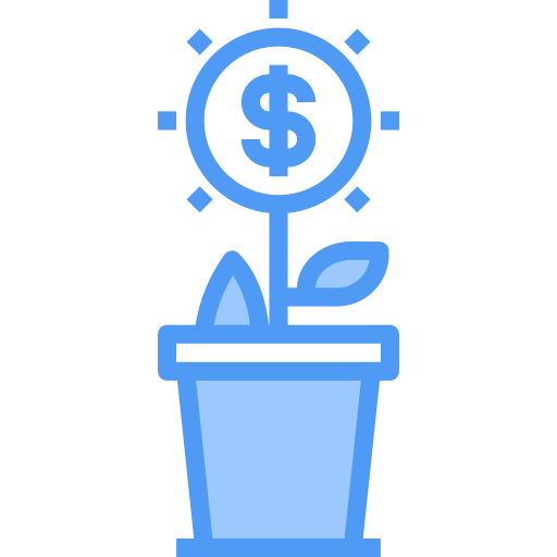 Growth Payungkead Blue icon
