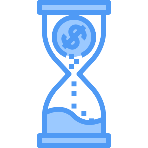 Hourglass Payungkead Blue icon