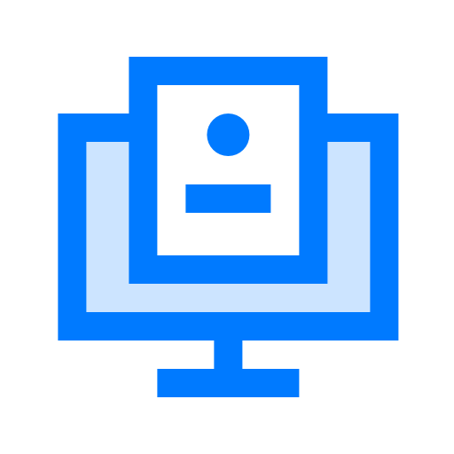 컴퓨터 예술 Vitaliy Gorbachev Blue icon
