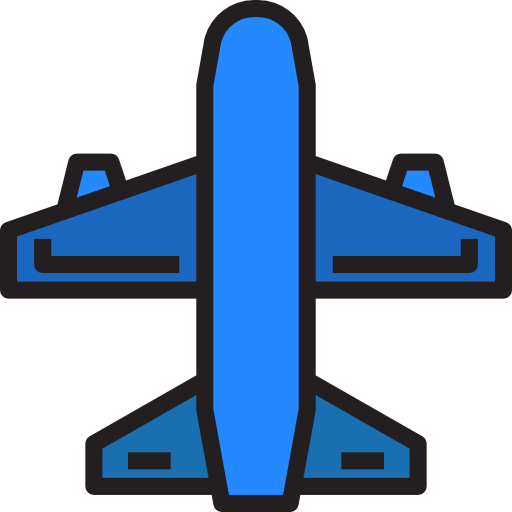 Airplane Payungkead Lineal Color icon