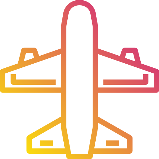 Airplane Payungkead Gradient icon
