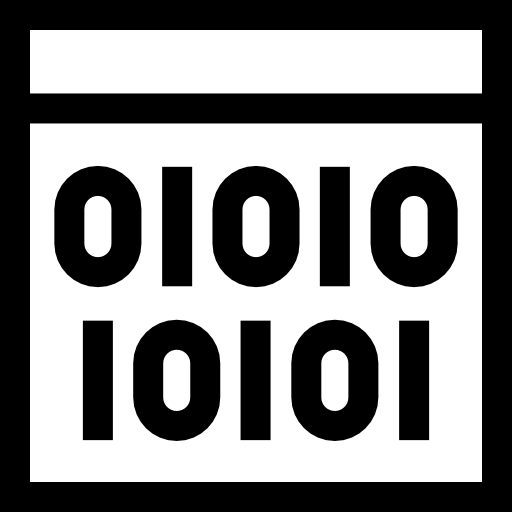 Binary code Basic Straight Lineal icon
