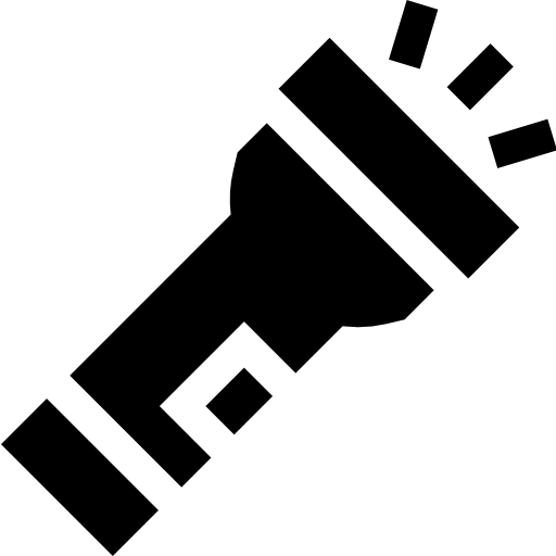taschenlampe Basic Straight Filled icon