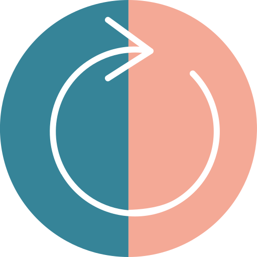 seta circular Generic color fill Ícone