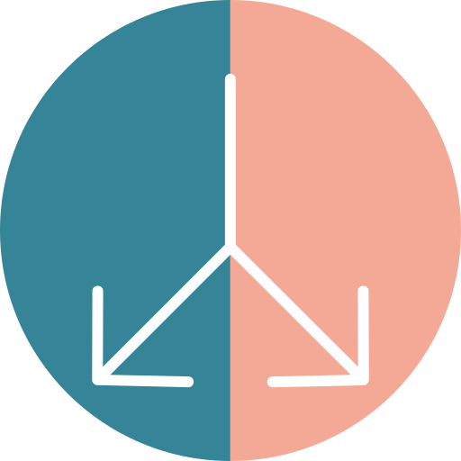 Split Generic color fill icon