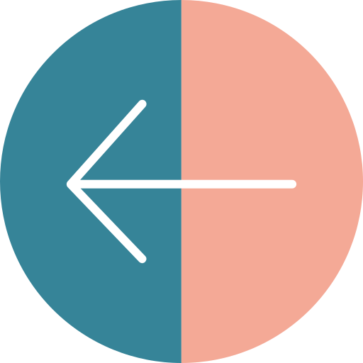 flecha izquierda Generic color fill icono