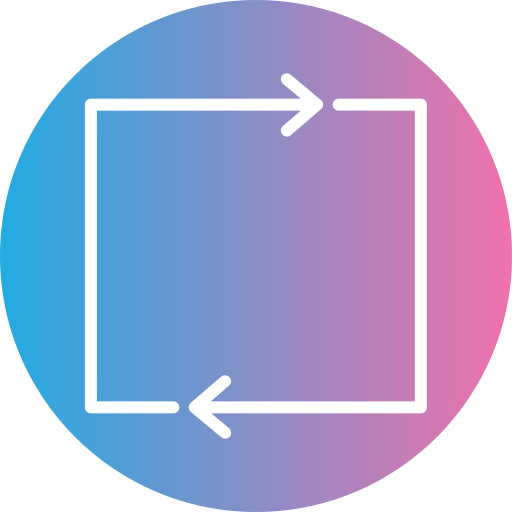 flecha de bucle Generic gradient fill icono