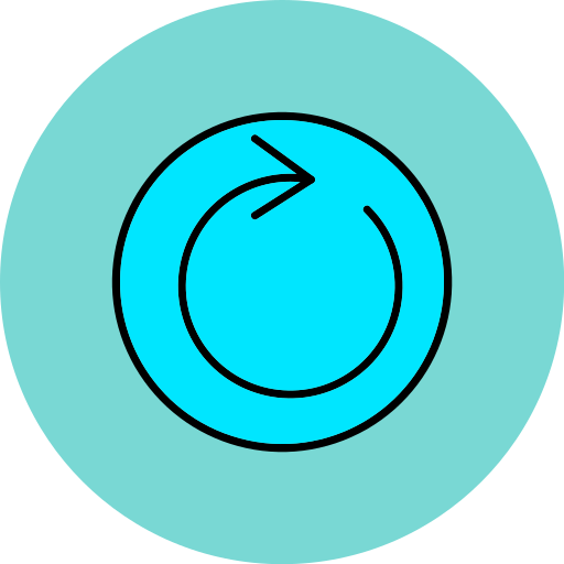 flecha de bucle Generic color lineal-color icono