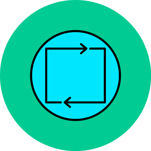 flecha de bucle Generic color lineal-color icono
