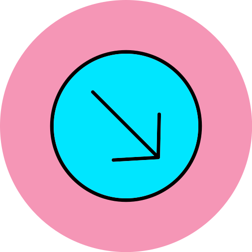 strzałka w dół w prawo Generic color lineal-color ikona