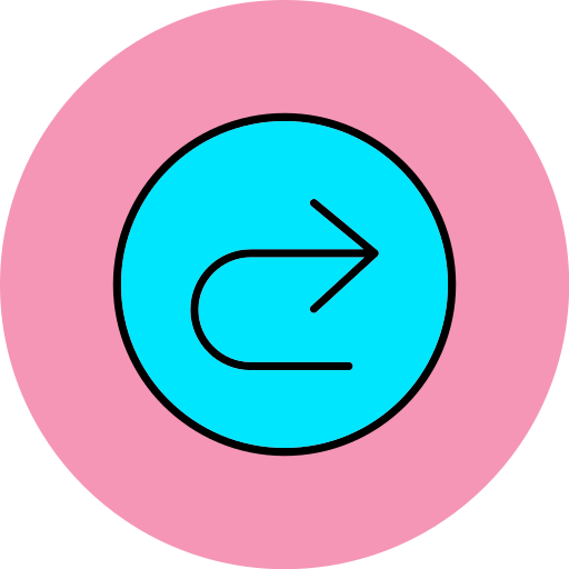 u-bocht Generic color lineal-color icoon