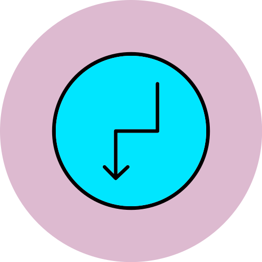 flèche en zigzag Generic color lineal-color Icône