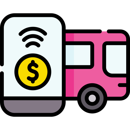 Bus ticket Special Lineal color icon
