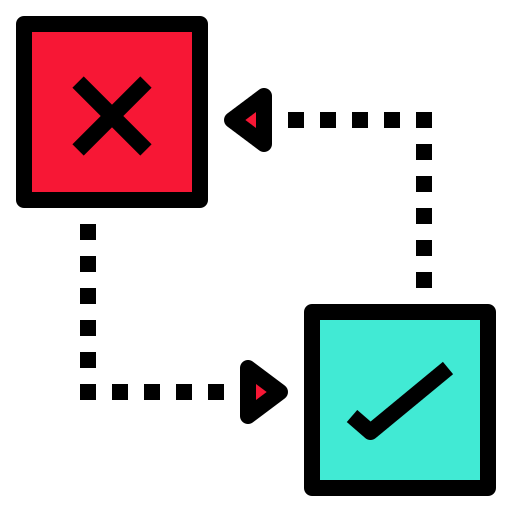 Exchanging Generic color lineal-color icon