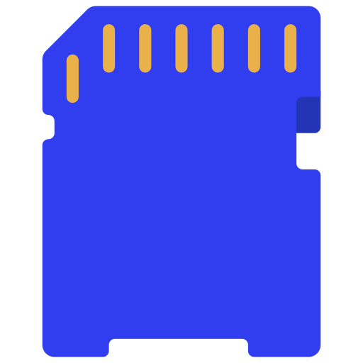 Sd card Juicy Fish Flat icon