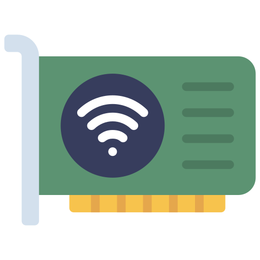 Network Interface Card Juicy Fish Flat icon
