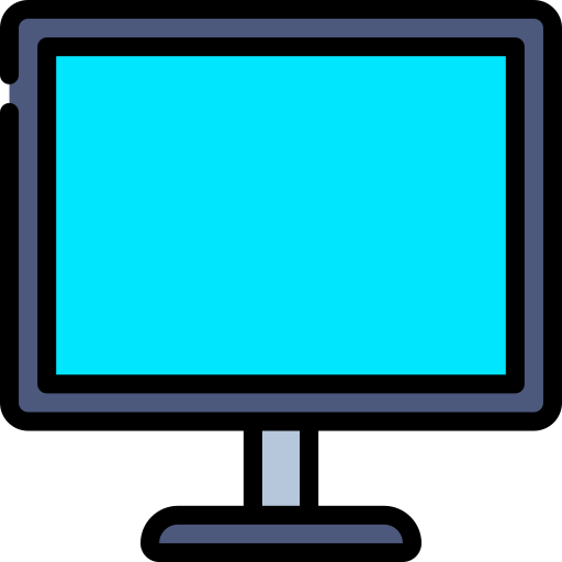 monitor komputerowy Juicy Fish Soft-fill ikona