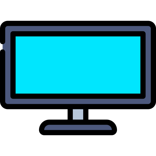 monitor de computadora Juicy Fish Soft-fill icono
