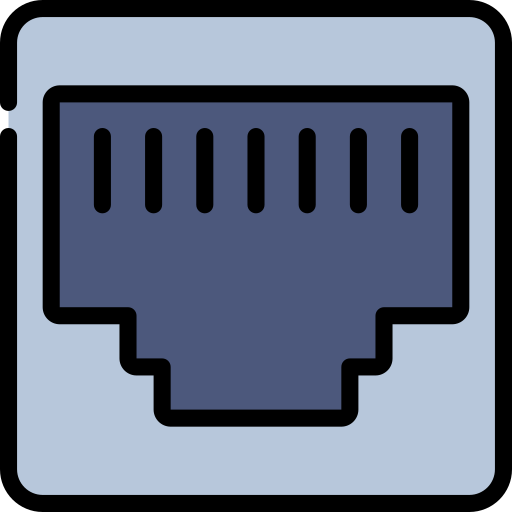 Ethernet Juicy Fish Soft-fill icon