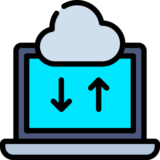 cloud computing Juicy Fish Soft-fill icona