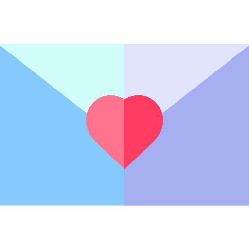 Love letter Basic Straight Flat icon
