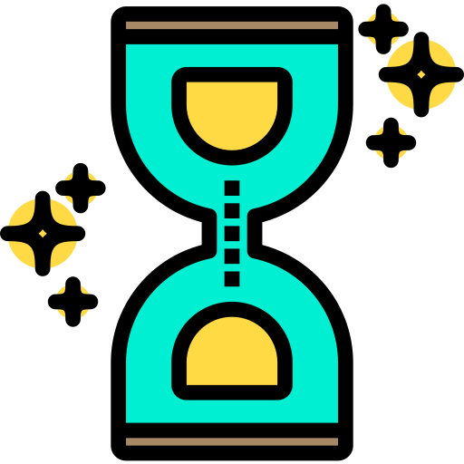 reloj de arena Phatplus Lineal Color icono