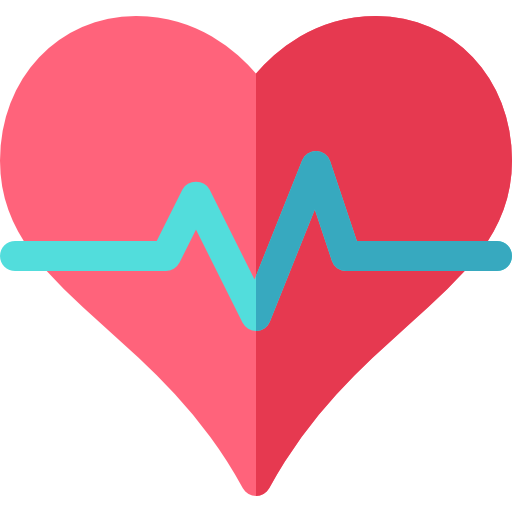 cardiogram Basic Rounded Flat icoon