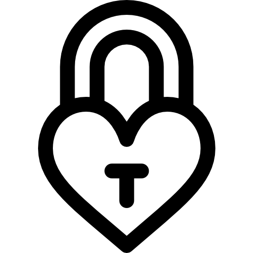 南京錠 Basic Rounded Lineal icon